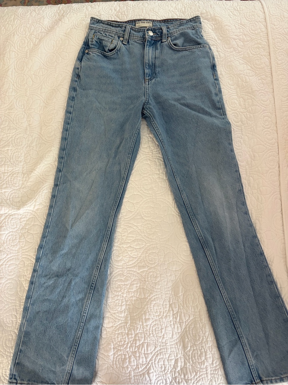 Free People straight cut jean